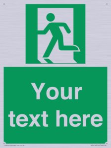 Custom Emergency Exit Left Sign